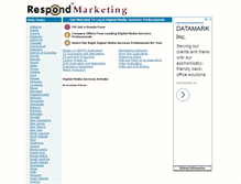 Tablet Screenshot of digitalmediaservices.respond.com