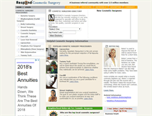 Tablet Screenshot of cosmeticsurgery.respond.com