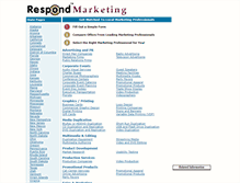 Tablet Screenshot of marketing.respond.com